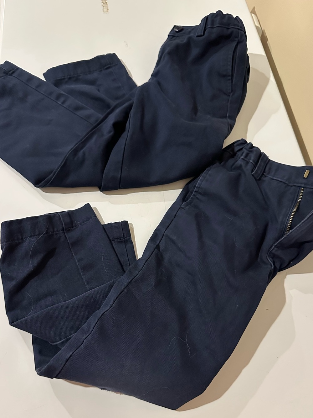 Boys Navy lands end uniform pants